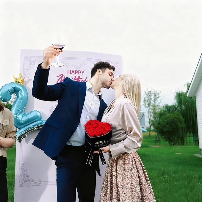 16 Preserved Flowers Rose Birthday Gifts for Women Her Mom Wife Girlfriend Grandma on Valentines Mothers Day Christmas Anniversary Romantic