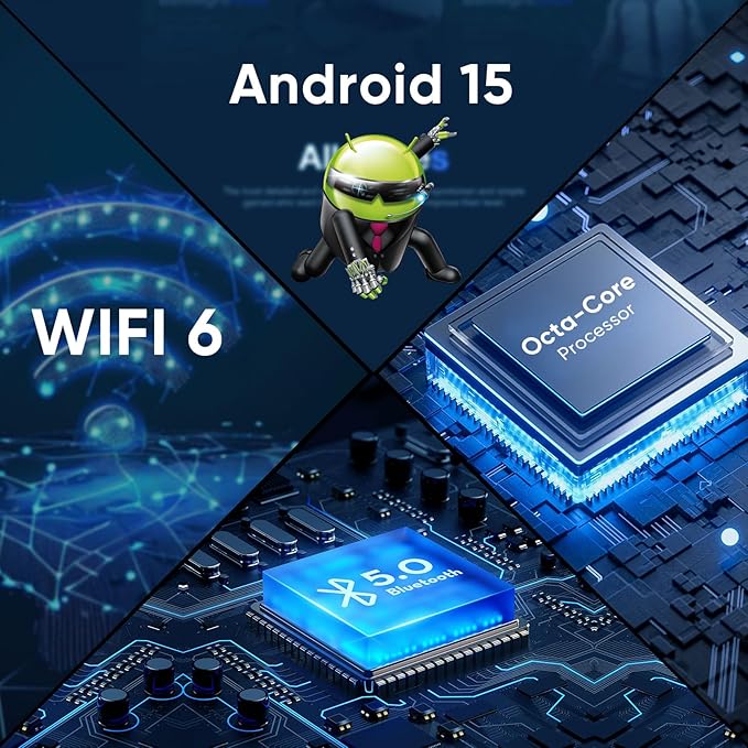 Android 15 Tablet,11 Inch Tablets with Octa Core Processor, 12GB RAM 128GB ROM 1TB Expand