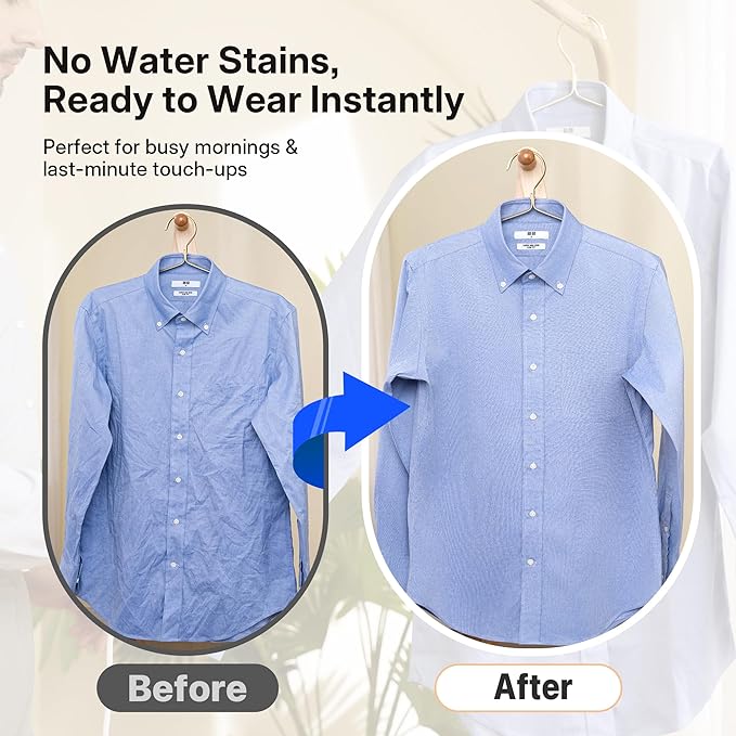 GKJ Steamer for Clothes, Vacuum Steamer 2300 Pa Suction