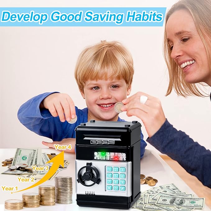 Money savings Piggy Bank Cash Coin Can ATM Bank Electronic Coin Money Bank