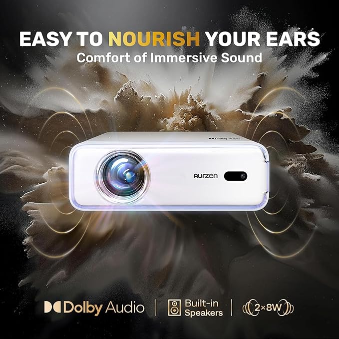 Smart Projector with WiFi and Bluetooth, Netflix-Officially-Licensed